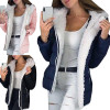 Winter Coat Parkas Women Wool Lined Coat Winter Solid Thick Warm Jacket Women Clothing Casual Korean Style Parkas Female Top