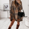 Autumn Plaid Printed Women's Shirt Mini Dress Long Sleeve Turn-Down Collar Female Dresses Streetwear Casual Loose Ladies Clothes Autumn Plaid Printed Women's Shirt Mini Dress Long Sleeve Turn-Down Collar Female Dresses Streetwear Casual Loose Ladies Clothes