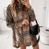 Autumn Plaid Printed Women's Shirt Mini Dress Long Sleeve Turn-Down Collar Female Dresses Streetwear Casual Loose Ladies Clothes Autumn Plaid Printed Women's Shirt Mini Dress Long Sleeve Turn-Down Collar Female Dresses Streetwear Casual Loose Ladies Clothes