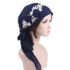 Fashion Flower Women Muslim Turban Cotton Head Wrap Hat Chemo Cap Headscarf Fashion Flower Women Muslim Turban Cotton Head Wrap Hat Chemo Cap Headscarf