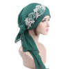Fashion Flower Women Muslim Turban Cotton Head Wrap Hat Chemo Cap Headscarf Fashion Flower Women Muslim Turban Cotton Head Wrap Hat Chemo Cap Headscarf