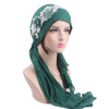 Fashion Flower Women Muslim Turban Cotton Head Wrap Hat Chemo Cap Headscarf Fashion Flower Women Muslim Turban Cotton Head Wrap Hat Chemo Cap Headscarf
