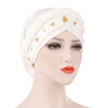 Solid Color Braid Beads Decor Women Muslim Hijab Turban Head Scarf Cap Hat Solid Color Braid Beads Decor Women Muslim Hijab Turban Head Scarf Cap Hat
