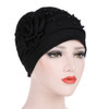 Floral Faux Pearl Islamic Muslim Hijab Women Flower Back Turban Hat Headwrap Floral Faux Pearl Islamic Muslim Hijab Women Flower Back Turban Hat Headwrap