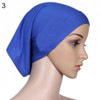 Women's Solid Color Hijab Bonnet Cap Head Cover Wear Muslim Islamic Scarf Hat