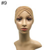 Modal Muslim Headscarf Women Criss Cross Tube Hat Underscarf Islamic Inner Cap Lady Hat Muslim Hijab