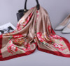 Women Fashion Kerchief Silk Satin Neck Scarf Print Hijab Scarfs Square Shawls Wraps Women Fashion Kerchief Silk Satin Neck Scarf Print Hijab Scarfs Square Shawls Wraps