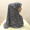 H105 printed pray hijab medium size muslim amira hijab pull on islamic scarf head wrap headband