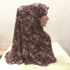 H105 printed pray hijab medium size muslim amira hijab pull on islamic scarf head wrap headband