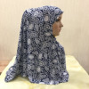 H105 printed pray hijab medium size muslim amira hijab pull on islamic scarf head wrap headband