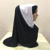 H096 fashion muslim amira hijab with rhinestones pull on hoody islamic scarf head wrap pray scarf headbands