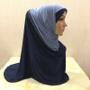 H096 fashion muslim amira hijab with rhinestones pull on hoody islamic scarf head wrap pray scarf headbands