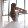 Beading Pearls Lace Mermaid Wedding Dresses With Detachable Train 2 Pieces