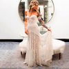 Simple Boho Mermaid Lace Wedding Dresses