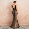 Mermaid Evening Dress Sexy Plunging Backless