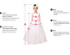 white ivory Flower Girls Dress Lace Appliques Tulle Floor Length