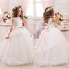White Lace Flower Girls Dresses For Weddings