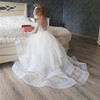 Lace Flower Girl Dresses with Long Train