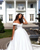 Simple Satin Wedding Dress Boho Style