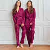 Satin Pajamas Set Two Piece Long Sleeves and Pants