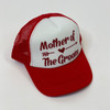 Sample Sale - Red/White Trucker Hats, "Mother of the Groom", in Red Glitter
