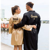 Satin Men's and Women's Robes Set with Customization