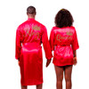 Satin King and Queen Matching Robes Set With Personalization