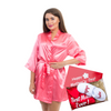 Mother’s Day gift Satin Customized robe + slippers