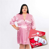 Mother’s Day gift Satin Customized robe + slippers