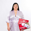 Mother’s Day gift Satin Customized robe + slippers