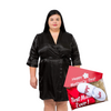 Mother’s Day gift Satin Customized robe + slippers