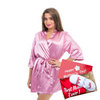 Mother’s Day gift Satin Customized robe + slippers