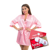 Mother’s Day gift Satin Customized robe + slippers