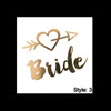 Bride to Be Temporary Tattoos