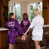 SET OF 5 ROBES BRIDESMAID SATIN ROBES