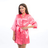 Satin Coral bridesmaid robes