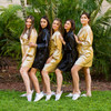 Satin Champagne bridesmaid robes