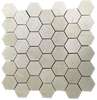 CREMA MARFIL 2" HEXAGON MOSAIC HONED