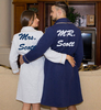 Collar His and Hers Personalized Bathrobes Set for Couples