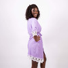 Cotton Lace Lavender Bridesmaid Robes