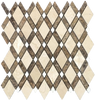 CREMA MARFIL LATTICE WITH DARK EMPERADOR MOSAIC