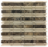 DARK EMPERADOR BAMBOO WITH CREMA MARFIL MOSAIC