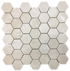 CREMA MARFIL 2" HEXAGON MOSAIC POLISHED