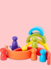 Montessori Rainbow Building Blocks For Baby Learning
