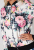 Flower Print Sukajan Bomber Jacket