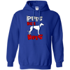 Pets Not Bets Red and White Pullover Hoodie