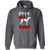 Pets Not Bets Red and White Pullover Hoodie