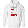 Pets Not Bets Red and White Pullover Hoodie