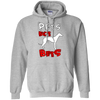 Pets Not Bets Red and White Pullover Hoodie