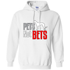 Pets Not Bets Standing Greyhound Pullover Hoodie